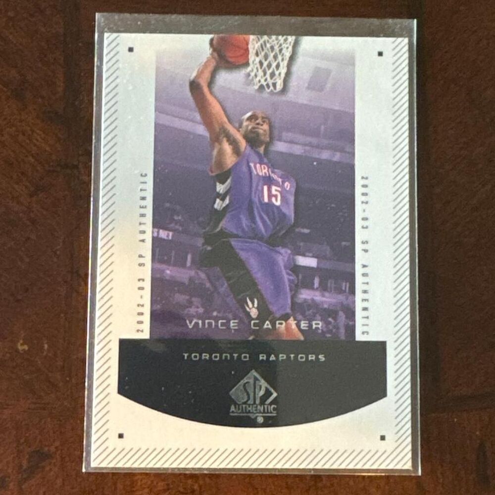 Vince Carter Toronto Raptors 2002-03 SP Authentic basketball card